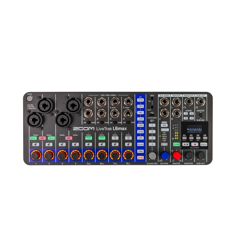 Mixer Zoom Live-Track L6 Max 12 Canais
