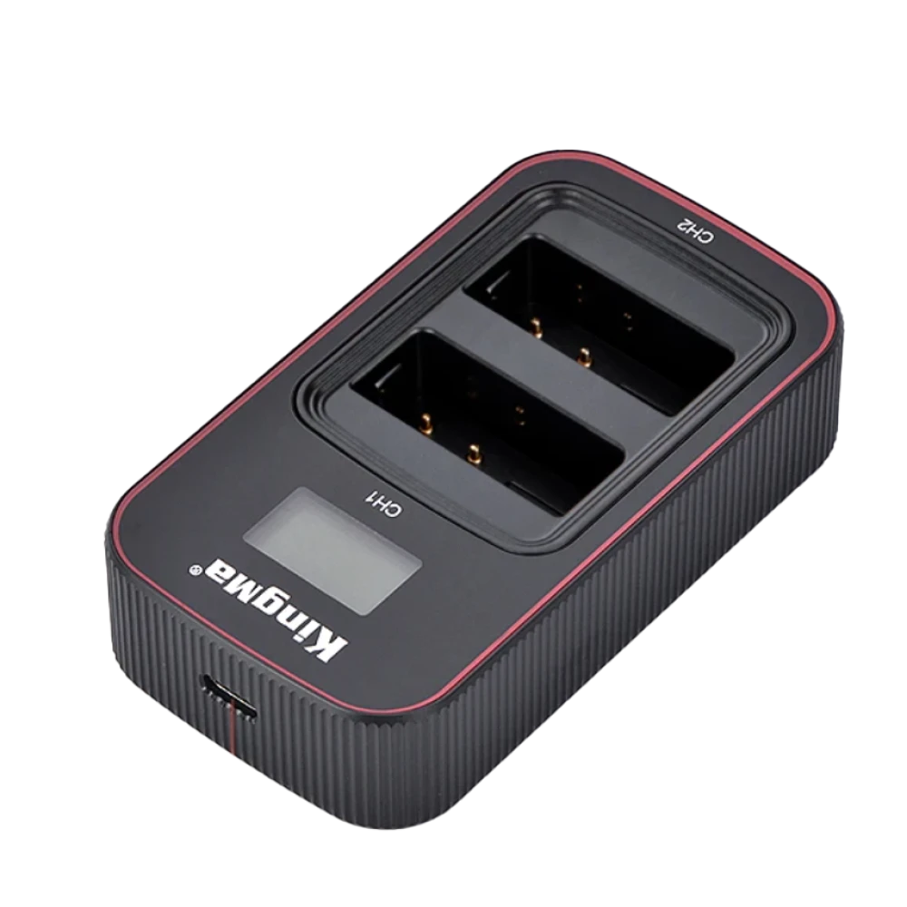 Carregador KingMa LCD USB Duplo DMW-BLG10 Panasonic