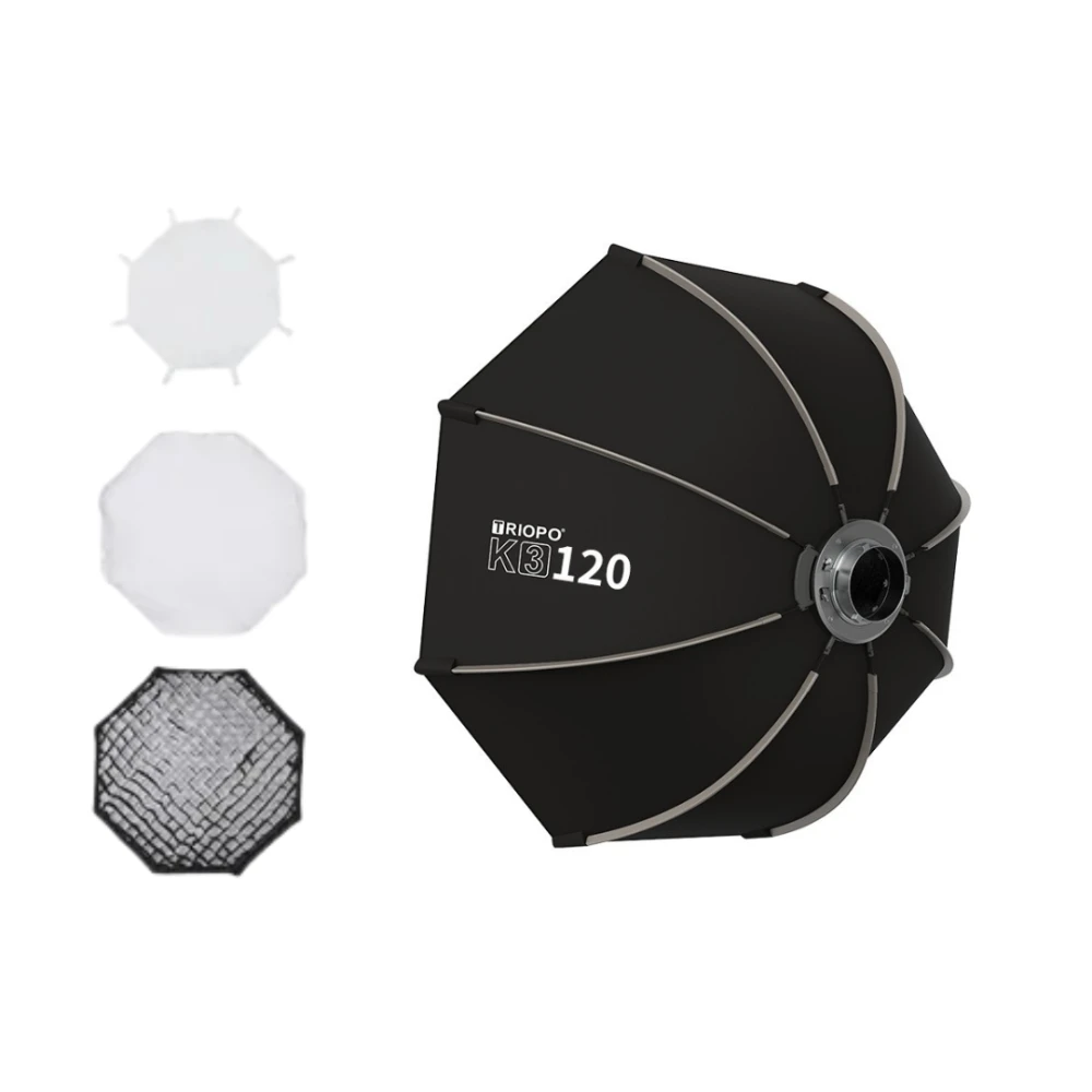 Softbox Triopo K3 120CM Octabox Bowens c/Grid