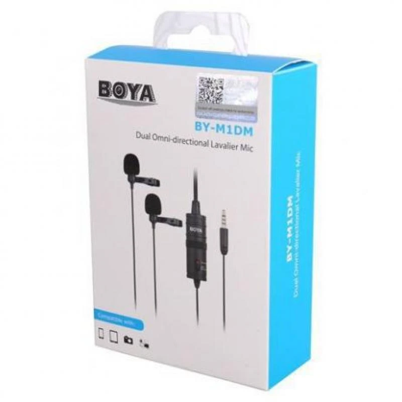 MICROFONE BOYA BY-M1DM  2 LAPELAS
