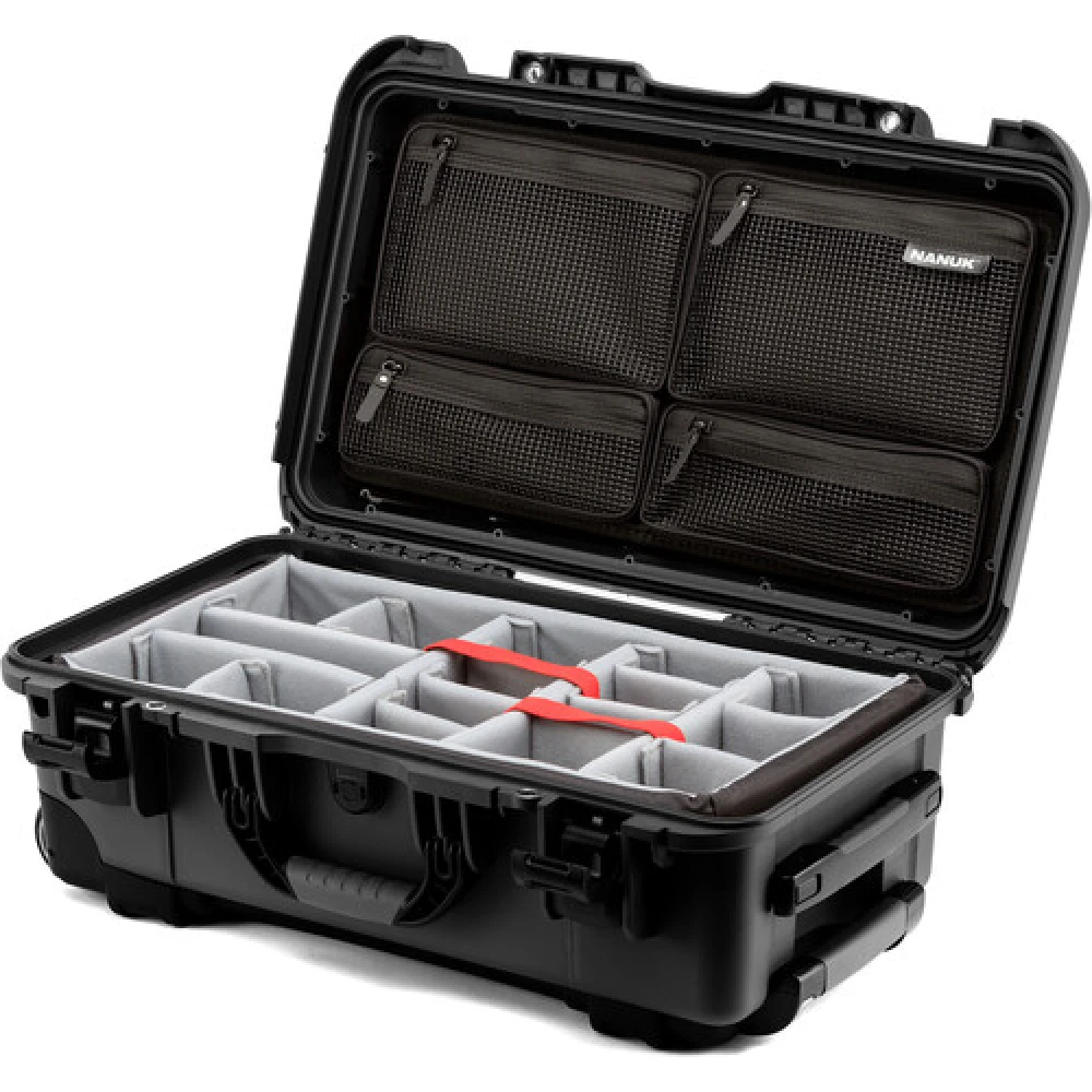 Maleta Nanuk 935S-460 Black C/Divisória e Mash Lid