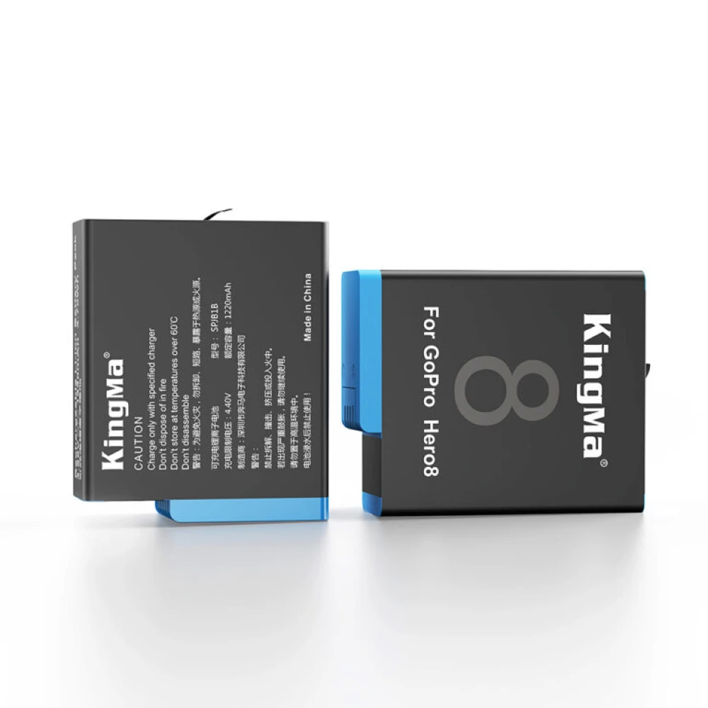Bateria KingMa 1220mAh para GoPro Hero 5, 6, 7 e 8