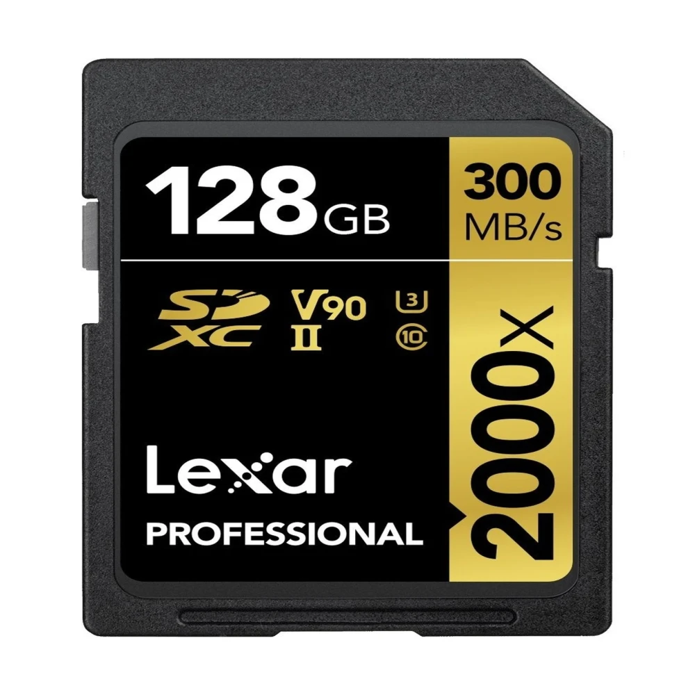 Memória Lexar SDXC 128GB Gold 300/260Mbs 2000X