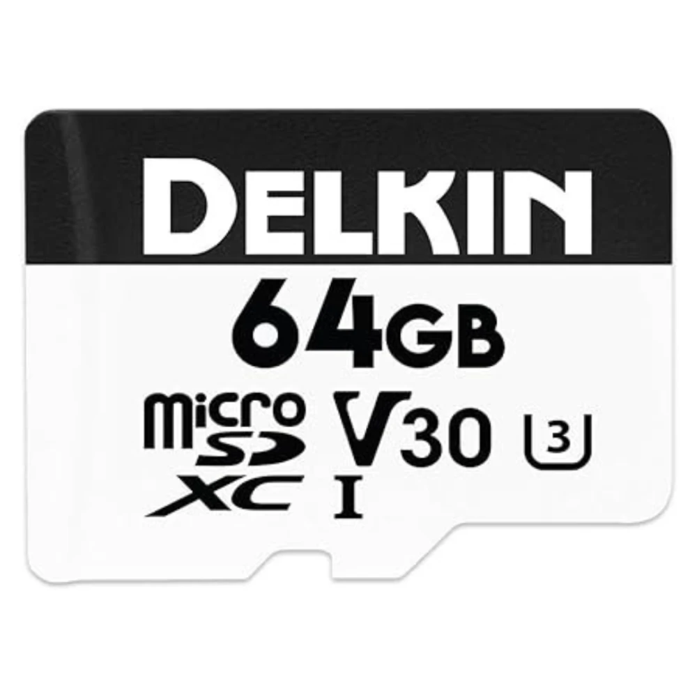 Memória Delkin MicroSD 64GB Hyperspeed V30