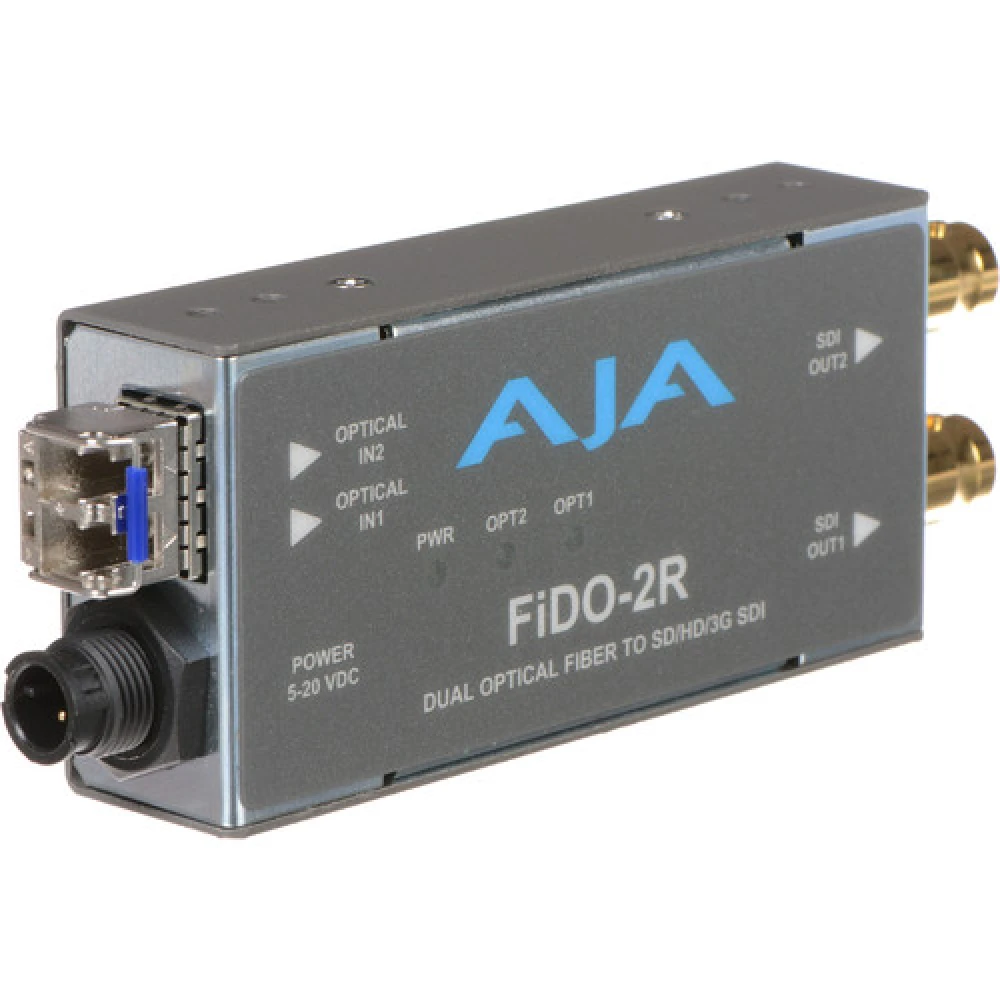 AJA Mini Converter Fido-2R Optical Fiber