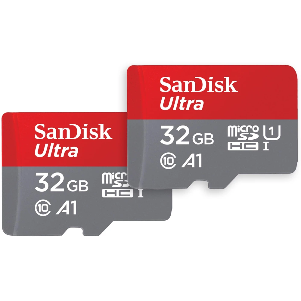 Memória Sandisk 32GB Micro SD Ultra Plus 130MBs 2 Unidades