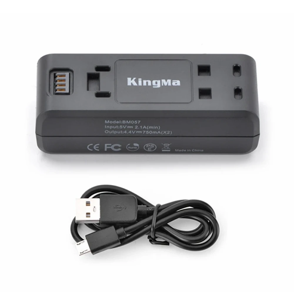 Carregador KingMa USB Duplo BM057 para Insta360 One R