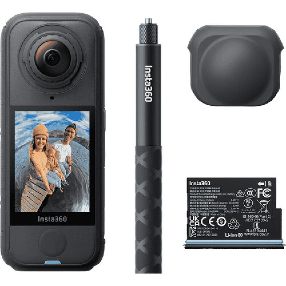 Câmera de Ação INSTA360 X4 Air 360° Standard Bundle Cinsaafa - Preto