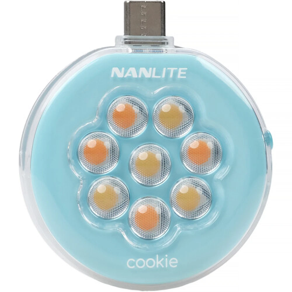 Led Nanlite Cookie USB-C Redondo Blue
