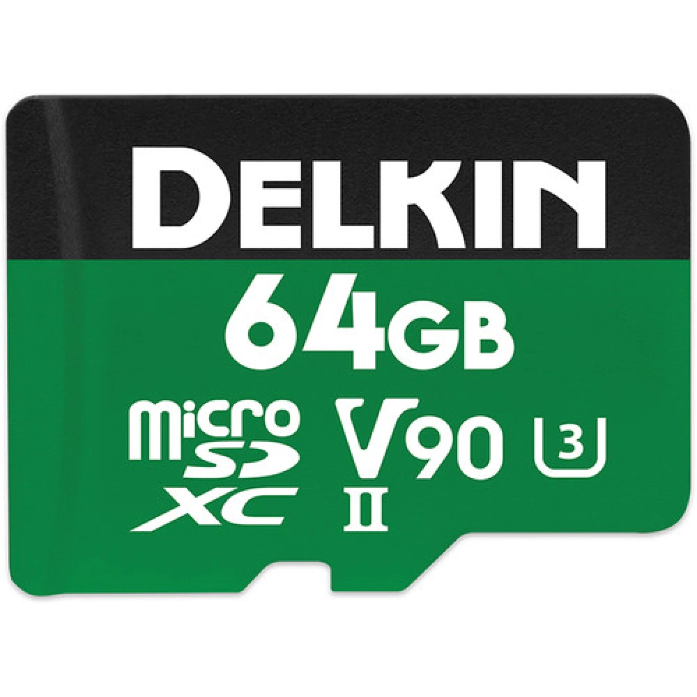 Memória Delkin MicroSD 64GB Power 300MBS V90