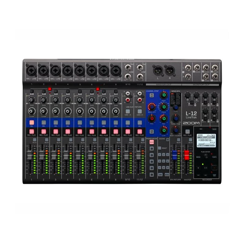 Mixer Zoom L12 LiveTrak 12 Canais