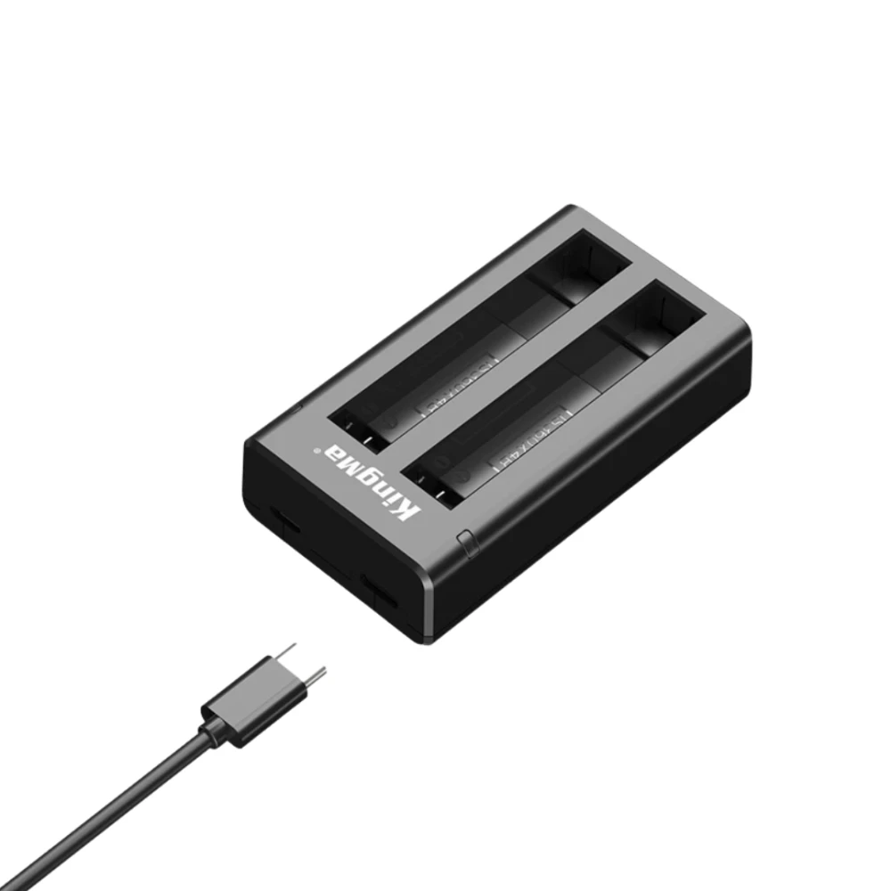 Carregador KingMa USB Duplo BM066 para Insta360 X4