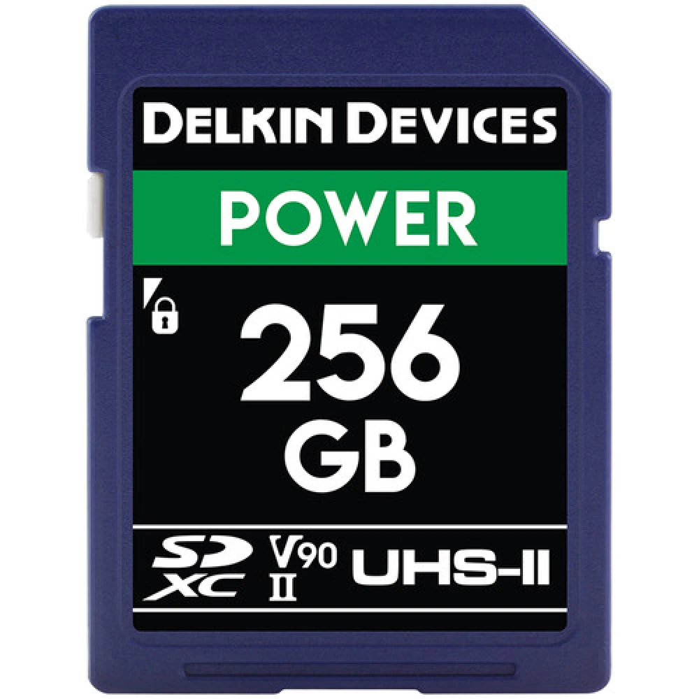 Memória Delkin SD 256GB Power 300MBS V90