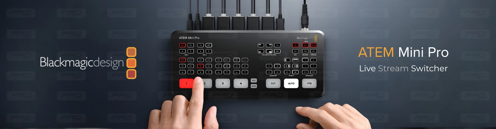 Banner Blackmagic Atem Mini Pro